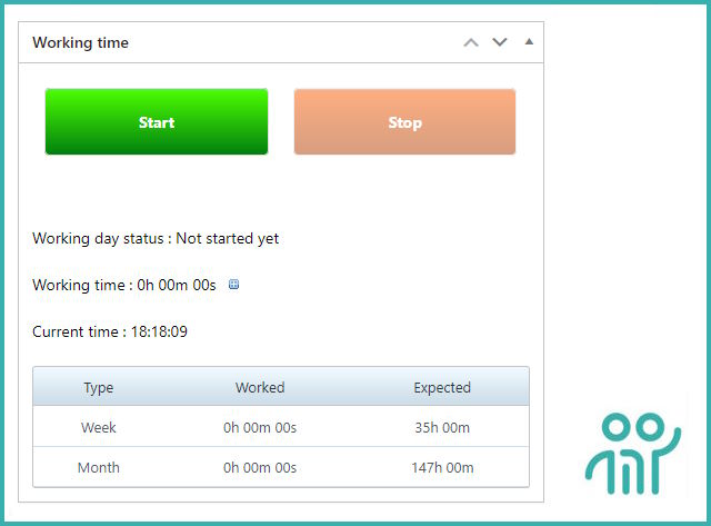 screenshot of My Intranet HRIS